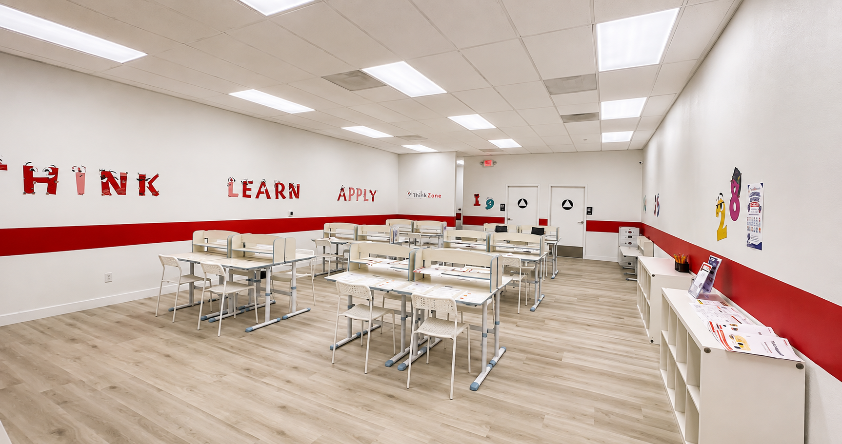 The clean, tidy interior of the Think Zone campus in Milpitas